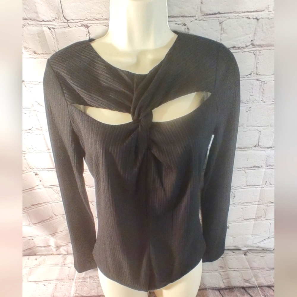 ASTR Laser Cut Out Black Bodysuit Sexy L NWT Miami